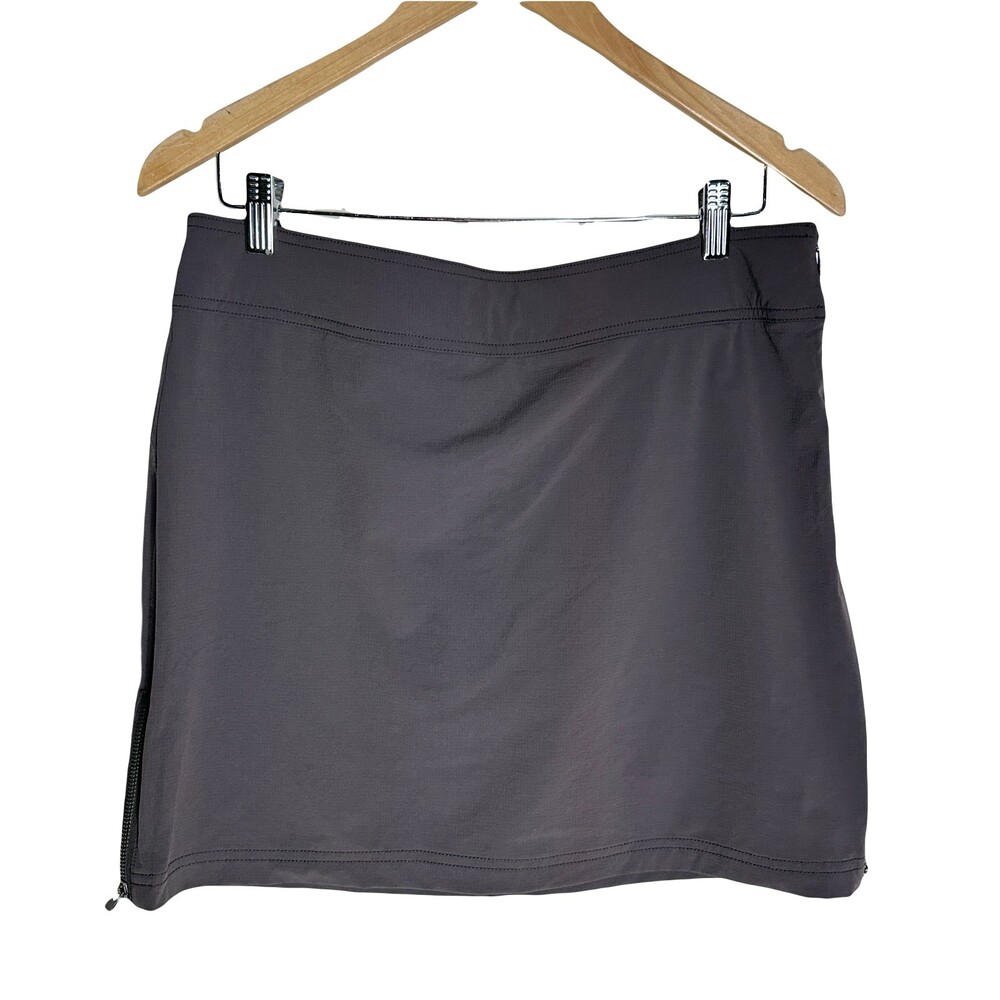 Athleta Jenner Dark Purple Skirt Skort Size 8 Pockets Side Zip - Slate 983363